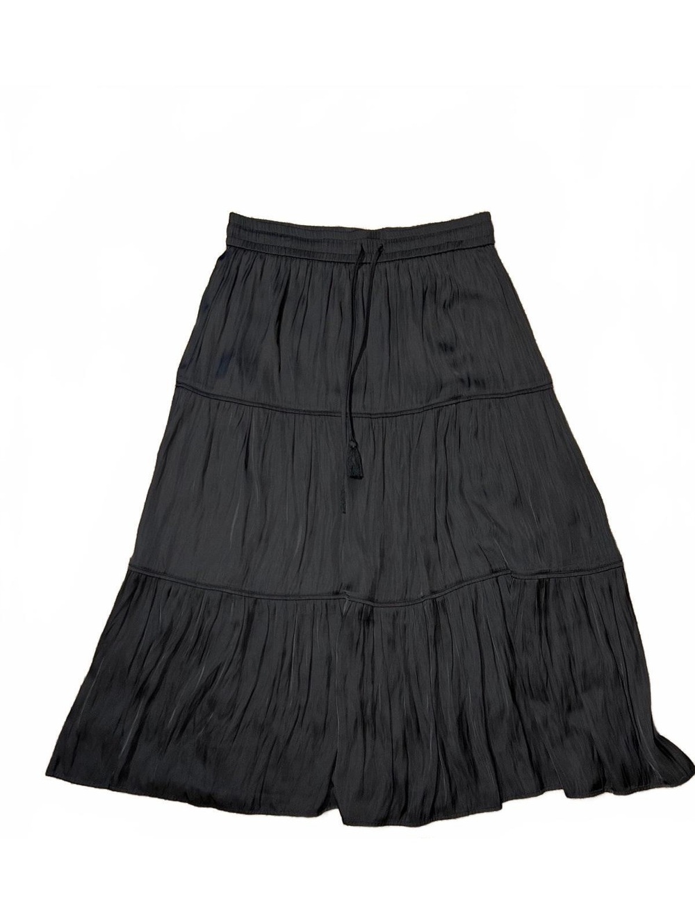 Joie Witchy maxi skirt black satin large